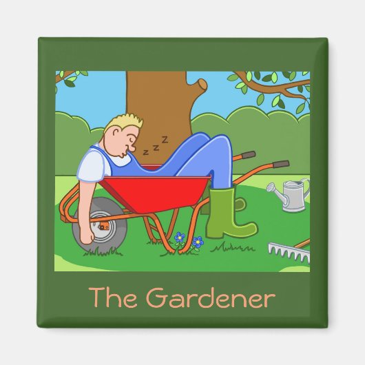 De tuinman magneet (Voorkant)