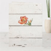 De tuinman stek planten Rustieke Franse hout Kaart (Achterkant)