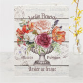 De tuinman Stekplanten Rustieke Franse hout Kaart (Gele Bloem)