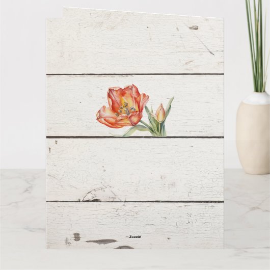 De tuinman Stekplanten Rustieke Franse hout Kaart (Achterkant)