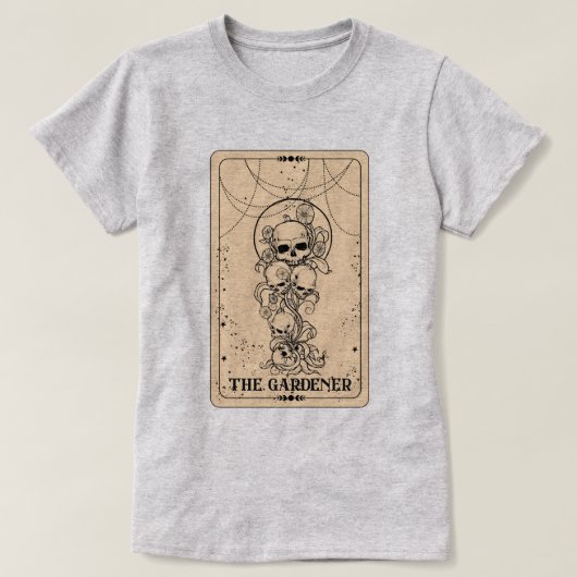 De tuinman Tarot Kaart ontspannen T-shirt (Design voorkant)