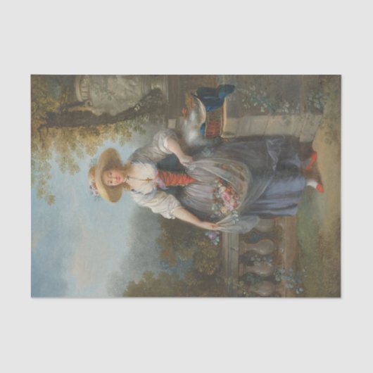 De  tuinman van Jean-Frederic Schall Tissuepapier (Voorkant)