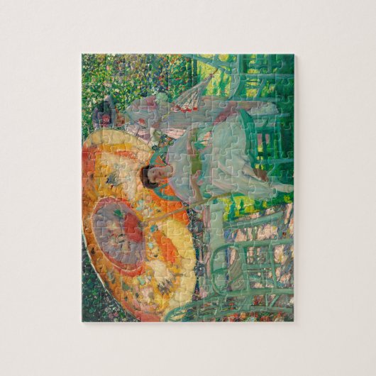 De tuinparasol legpuzzel (Verticaal)