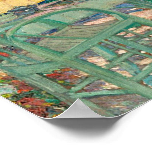 De tuinparasol poster (Hoek)