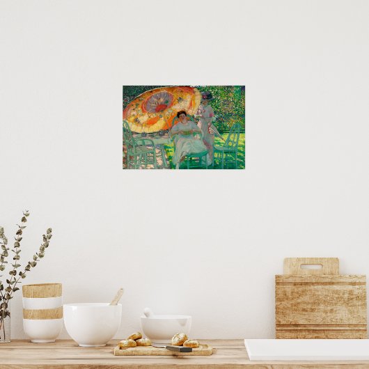 De tuinparasol poster (Keuken)