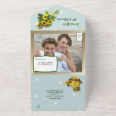 De tuinpartij all in one uitnodiging (Buitenkant)