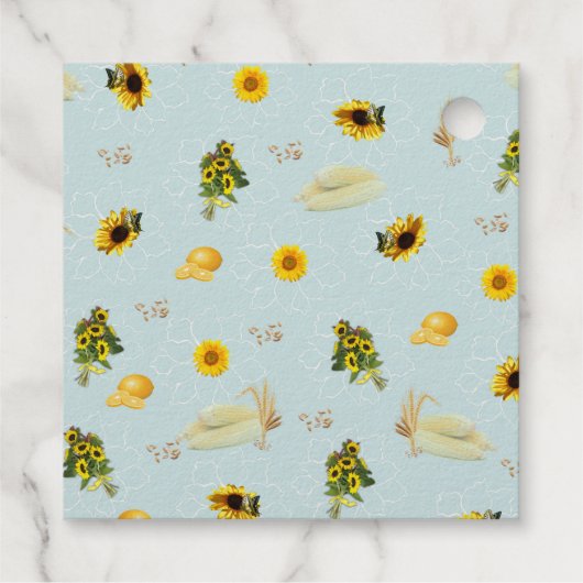 De tuinpartij bedankjes labels (Achterkant)