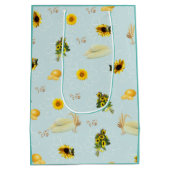 De tuinpartij herhaalt ontwerp medium cadeauzakje (Achterkant)