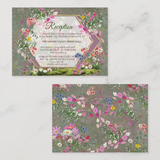 De tuinpartij informatiekaartje (Voorkant / Achterkant)