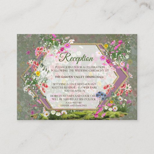 De tuinpartij informatiekaartje (Voorkant)