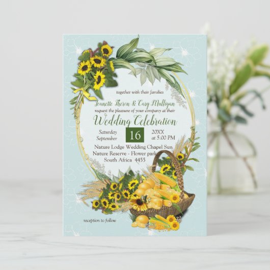 De tuinpartij kaart (Staand voorkant)