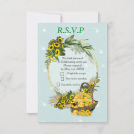 De tuinpartij RSVP kaartje