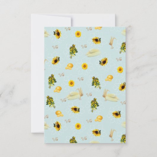 De tuinpartij RSVP kaartje (Achterkant)