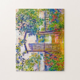 De tuinpoort bij Vetheuil Claude Monet levendig Legpuzzel
