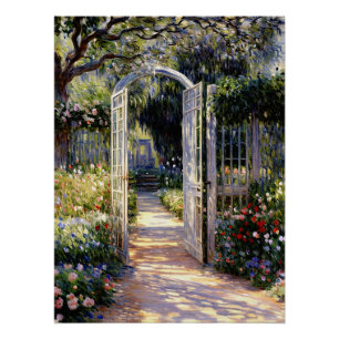 De tuinpoort perfect poster