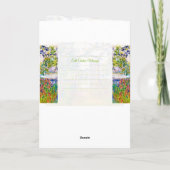 De tuinpoort van Vetheuil Claude Monet levendig Kaart (Achterkant)