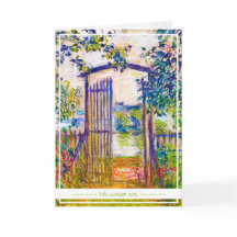 De tuinpoort van Vetheuil Claude Monet levendig