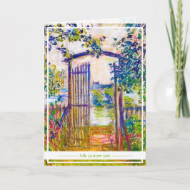 De tuinpoort van Vetheuil Claude Monet levendig Kaart