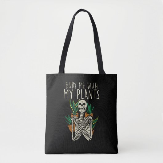 De tuinraad wast me met mijn Planten skelet Tote Bag (Voorkant)
