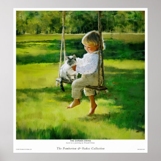 De Tuinschommelstoel Poster (Voorkant)