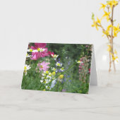 De tuinwenskaart van de bloem kaart (Gele Bloem)