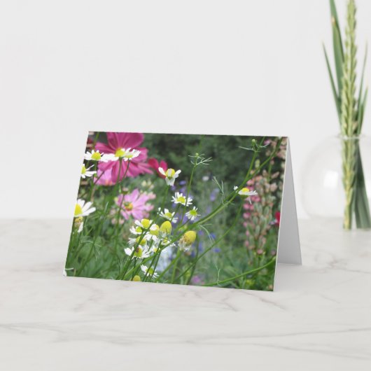 De tuinwenskaart van de bloem kaart (Voorkant)