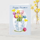 De Tulp van de Pascha en het Wenskaart van de Kaart (Gele Bloem)