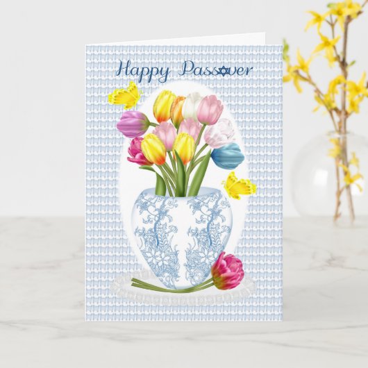 De Tulp van de Pascha en het Wenskaart van de Kaart (Gele Bloem)