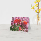 De Tulpen van de lente Kaart (Gele Bloem)