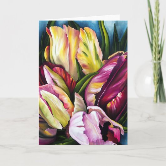 De Tulpen van de lente Kaart (Voorkant)