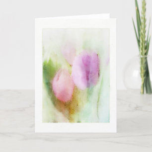 De Tulpen van de waterverf Kaart