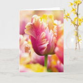 De Tulpen van het close-up Kaart (Gele Bloem)