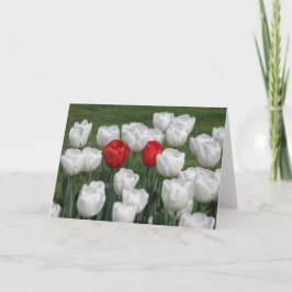 De Tulpen van Valentijn Feestdagen Kaart