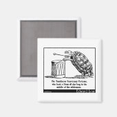 De tumultueuze Tom-tommy schildpad Magneet (Voorkant / Achterkant)