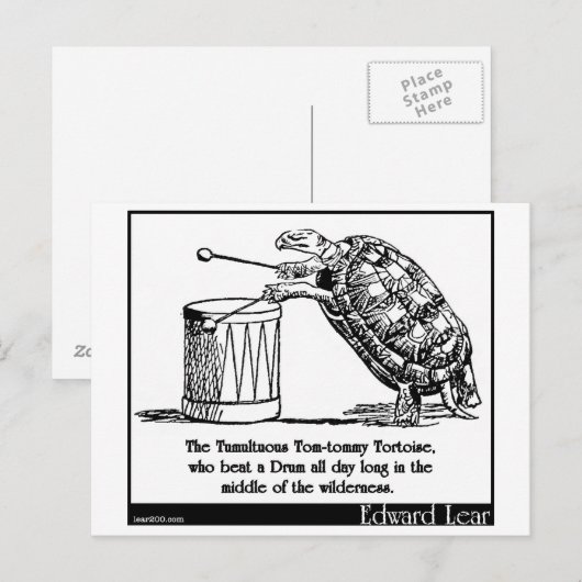 De Tumultuous Tom-TMammie Tortoise Briefkaart (Voorkant / Achterkant)