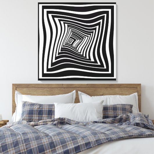 De tunnel canvas afdruk (Insitu (Slaapkamer))