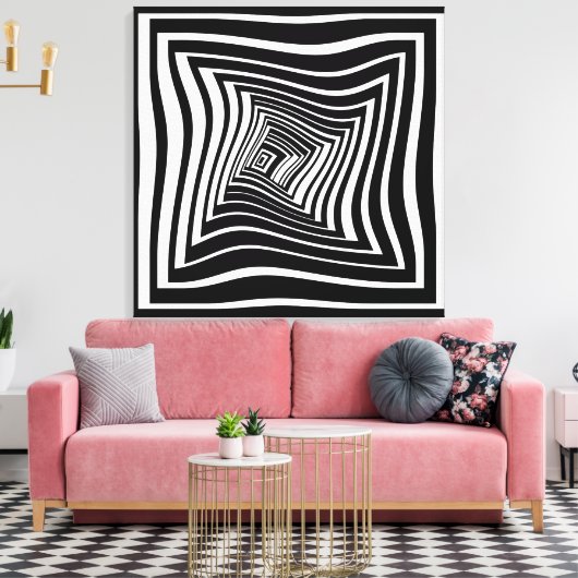 De tunnel canvas afdruk (Insitu (Woonkamer))