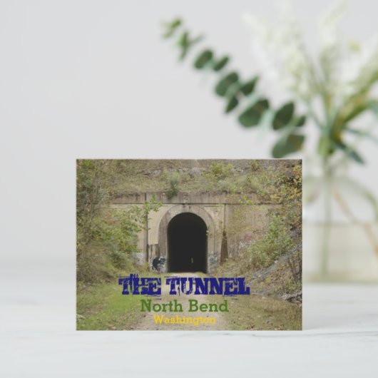 De Tunnel North Bend Washington Briefkaart (Staand voorkant)