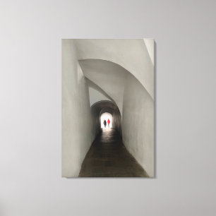 De tunnel passeren canvas afdruk