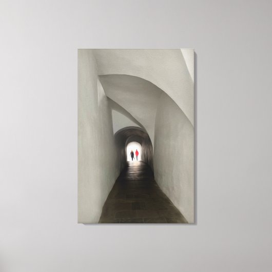 De tunnel passeren canvas afdruk (Voorkant)