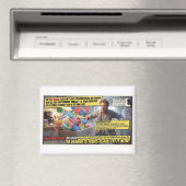 De Tupperware Paniek Grappige Comic Magneet (Insitu (Vaatwasser))