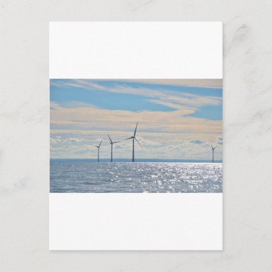 De Turbines van de wind Briefkaart (Voorkant)