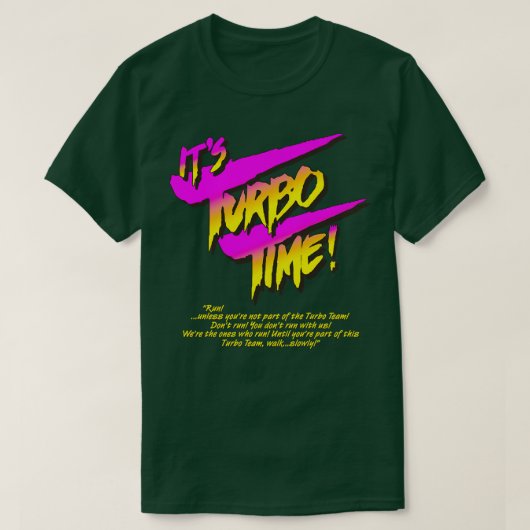 De Turbo Time T-shirt (Design voorkant)