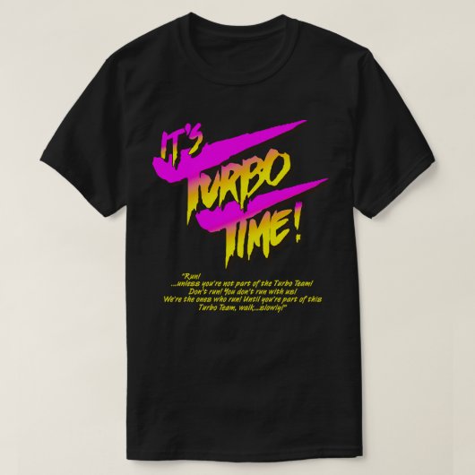 De Turbo Time T-shirt (Design voorkant)