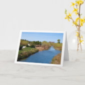 De Turia rivier bij Riba-roja de Túria, Spanje Kaart (Gele Bloem)