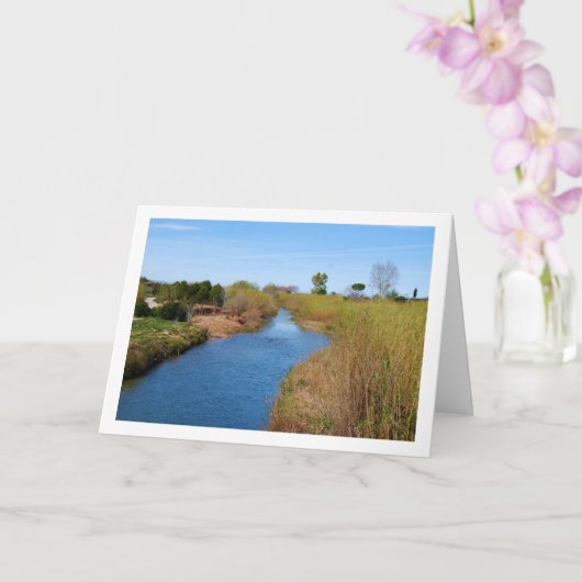 De Turia rivier bij Riba-roja de Túria, Spanje Kaart (Orchidee)