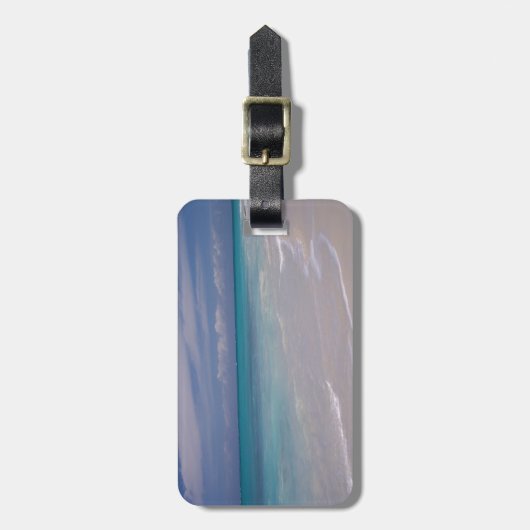 De Turken en Caicos - het strand! Bagagelabel (Voorkant verticaal)