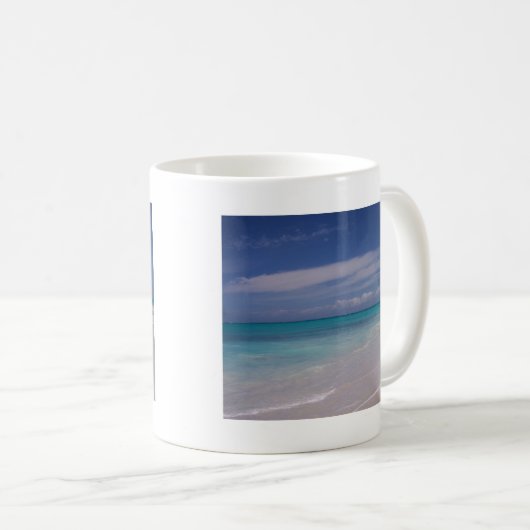De Turken en Caicos - het strand! Koffiemok (Voorkant rechts)