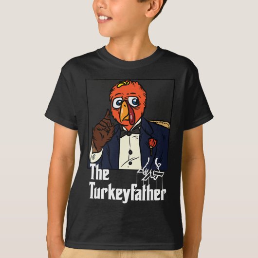 De Turkije-vader Thanksgiving Dag Fun Meme Herfst T-shirt (Voorkant)