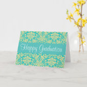 De turkooise Blauwe en Gele Kaart van de (Gele Bloem)